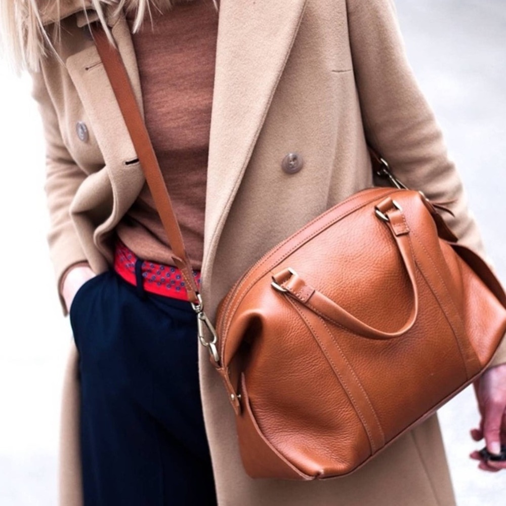 Madewell Glasgow Satchel with crossbody strap